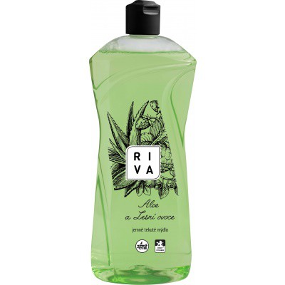 Riva tek.mýdlo 1 l Aloe a lesní ovoce | Toaletní mycí prostředky - Tekutá mýdla - Bez dávkovače Riva tek.mýdlo 1 l Aloe a lesní ovoce | Toaletní mycí prostředky - Tekutá mýdla - Bez dávkovače